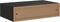 vidaXL - Wandschappen - 2 - st - met - lade - 40x23,5x10 - cm - MDF - zwart