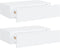 vidaXL - Wandschappen - 2 - st - met - lade - 40x23,5x10 - cm - MDF - wit