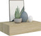 vidaXL - Wandschappen - 2 - st - met - lade - 40x23,5x10 - cm - MDF - eikenkleurig