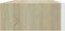 vidaXL - Wandschappen - 2 - st - met - lade - 40x23,5x10 - cm - MDF - eikenkleur - en - wit