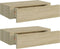vidaXL - Wandschappen - 2 - st - met - lade - 40x23,5x10 - cm - MDF - eikenkleurig