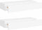 vidaXL - Wandschappen - 2 - st - met - lade - 60x23,5x10 - cm - MDF - wit