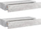vidaXL - Wandschappen - 2 - st - met - lade - 60x23,5x10 - cm - MDF - betongrijs