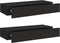 vidaXL - Wandschappen - 2 - st - met - lade - 60x23,5x10 - cm - MDF - zwart