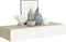 vidaXL - Wandschappen - 2 - st - met - lade - 60x23,5x10 - cm - MDF - eikenkleurig - wit