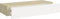 vidaXL - Wandschappen - 2 - st - met - lade - 60x23,5x10 - cm - MDF - eikenkleurig - wit
