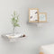 vidaXL - Wandschappen - 2 - st - zwevend - 23x23,5x3,8 - cm - MDF - betongrijs