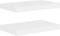 vidaXL - Wandschappen - 2 - st - zwevend - 40x23x3,8 - cm - MDF - eikenkleurig - en - wit