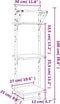 vidaXL - Wandschappen - 3-laags - met - stangen - 2 - st - 30x25x100 - cm - grijs - sonoma