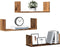 vidaXL - Wandschappen - 3 - st - 58x18x18 - cm - bewerkt - hout - oud - houtkleurig