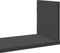 vidaXL - Wandschappen - 3 - st - 58x18x18 - cm - bewerkt - hout - zwart