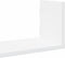 vidaXL - Wandschappen - 3 - st - 58x18x18 - cm - bewerkt - hout - wit