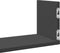 vidaXL - Wandschappen - 3 - st - 80x18x18 - cm - bewerkt - hout - zwart