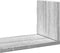 vidaXL - Wandschappen - 3 - st - 80x18x18 - cm - bewerkt - hout - grijs - sonoma - eiken