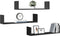 vidaXL - Wandschappen - 3 - st - 80x18x18 - cm - bewerkt - hout - zwart