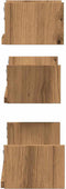 vidaXL - Wandschappen - 3 - st - bewerkt - hout - artisanaal - eiken