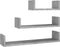 vidaXL - Wandschappen - 3 - st - bewerkt - hout - betongrijs