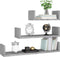 vidaXL - Wandschappen - 3 - st - bewerkt - hout - betongrijs