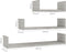 vidaXL - Wandschappen - 3 - st - bewerkt - hout - betongrijs