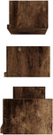 vidaXL - Wandschappen - 3 - st - bewerkt - hout - gerookt - eikenkleurig