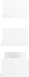 vidaXL - Wandschappen - 3 - st - bewerkt - hout - hoogglans - wit
