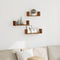 vidaXL - Wandschappen - 3 - st - bewerkt - hout - oud - houtkleurig
