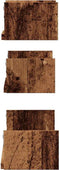 vidaXL - Wandschappen - 3 - st - bewerkt - hout - oud - houtkleurig