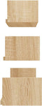 vidaXL - Wandschappen - 3 - st - bewerkt - hout - sonoma - eikenkleurig