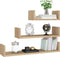 vidaXL - Wandschappen - 3 - st - bewerkt - hout - sonoma - eikenkleurig