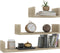 vidaXL - Wandschappen - 3 - st - bewerkt - hout - sonoma - eikenkleurig