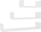 vidaXL - Wandschappen - 3 - st - bewerkt - hout - wit