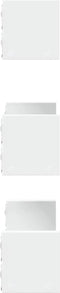 vidaXL - Wandschappen - 3 - st - bewerkt - hout - wit