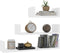 vidaXL - Wandschappen - 3 - st - bewerkt - hout - wit