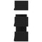 vidaXL - Wandschappen - 3 - st - bewerkt - hout - zwart - eiken