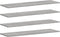 vidaXL - Wandschappen - 4 - st - 100x30x1,5 - cm - bewerkt - hout - grijs - sonoma - eiken