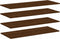 vidaXL - Wandschappen - 4 - st - 100x40x1,5 - cm - bewerkt - hout - bruin - eikenkleur