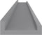 vidaXL - Wandschappen - 4 - st - 100x9x3 - cm - grijs