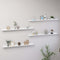 vidaXL - Wandschappen - 4 - st - 100x9x3 - cm - hoogglans - wit