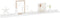 vidaXL - Wandschappen - 4 - st - 100x9x3 - cm - hoogglans - wit