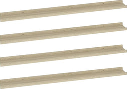 vidaXL - Wandschappen - 4 - st - 100x9x3 - cm - sonoma - eikenkleurig