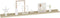 vidaXL - Wandschappen - 4 - st - 100x9x3 - cm - sonoma - eikenkleurig