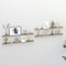 vidaXL - Wandschappen - 4 - st - 100x9x3 - cm - wit - en - sonoma - eikenkleurig