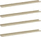 vidaXL - Wandschappen - 4 - st - 100x9x3 - cm - wit - en - sonoma - eikenkleurig
