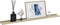 vidaXL - Wandschappen - 4 - st - 100x9x3 - cm - wit - en - sonoma - eikenkleurig