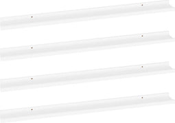 vidaXL - Wandschappen - 4 - st - 100x9x3 - cm - wit