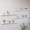 vidaXL - Wandschappen - 4 - st - 100x9x3 - cm - wit