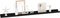 vidaXL - Wandschappen - 4 - st - 100x9x3 - cm - zwart