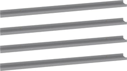 vidaXL - Wandschappen - 4 - st - 115x9x3 - cm - grijs
