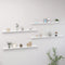 vidaXL - Wandschappen - 4 - st - 115x9x3 - cm - hoogglans - wit