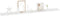 vidaXL - Wandschappen - 4 - st - 115x9x3 - cm - hoogglans - wit